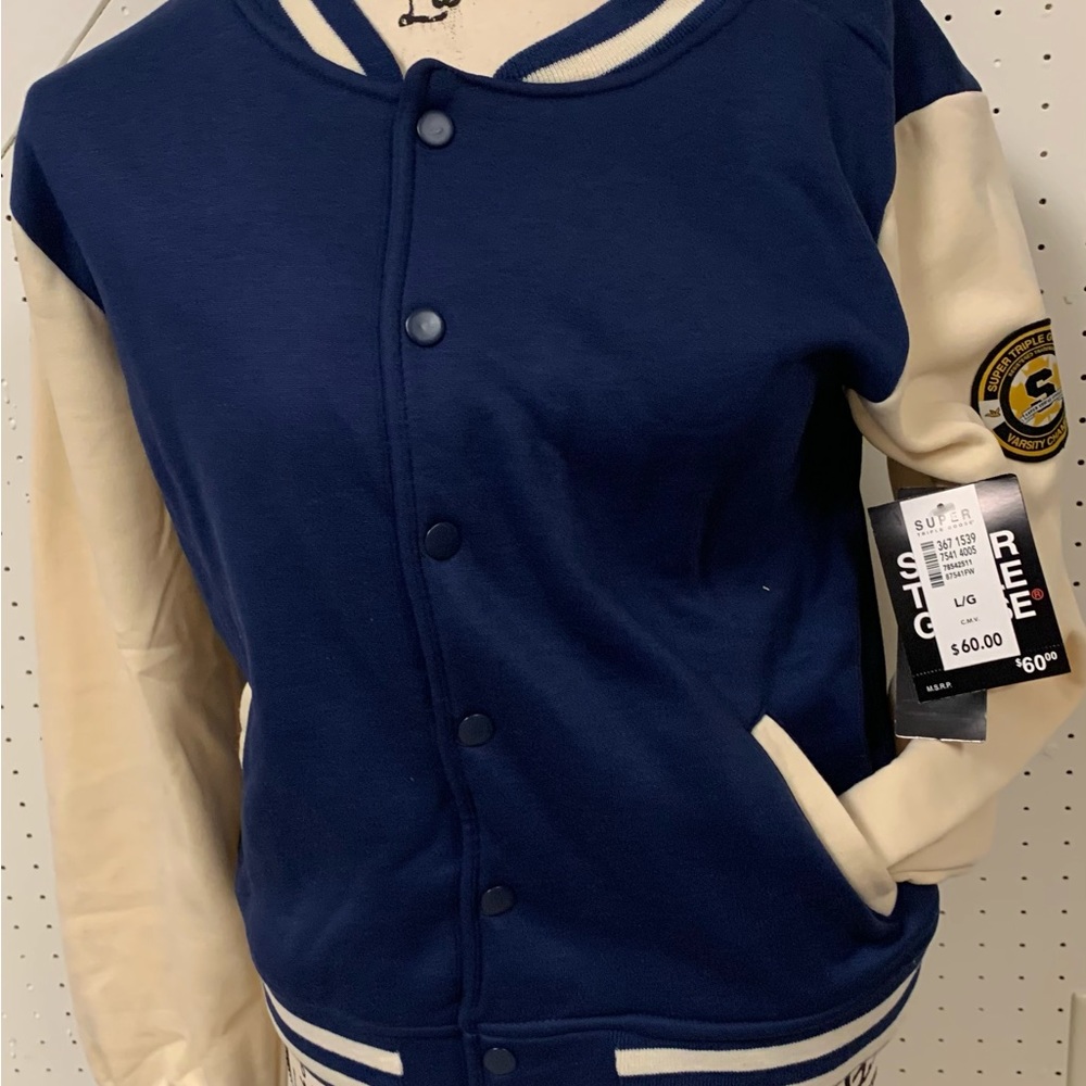 Canada Weather Gear Women’s Blue Goose Varsity Jacket